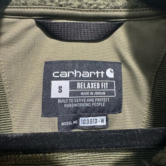 Carhartt Forest Green Teddy Jacket - Picture 3 of 3